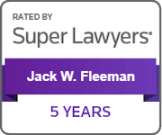 Rated By Super Lawyers | Jack W. Fleeman | 5 Years